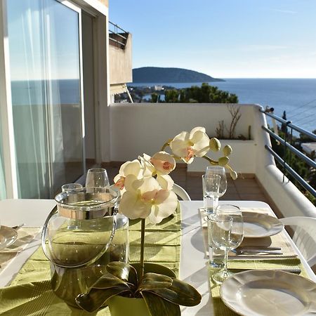 El Mar, 2 Bdr Seaview Apartment, 7 Min From Beach Lagonisi Exteriör bild