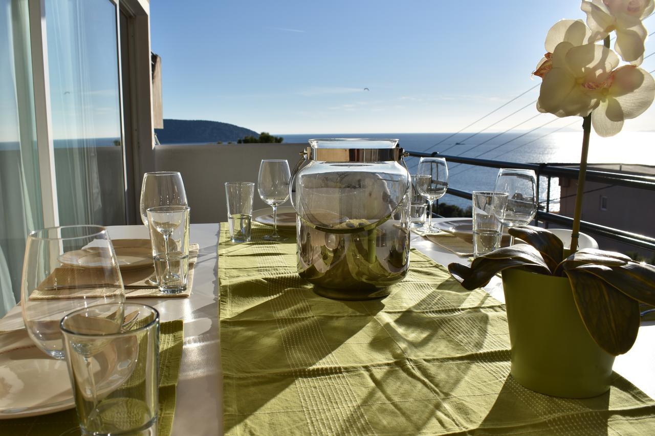 El Mar, 2 Bdr Seaview Apartment, 7 Min From Beach Lagonisi Exteriör bild
