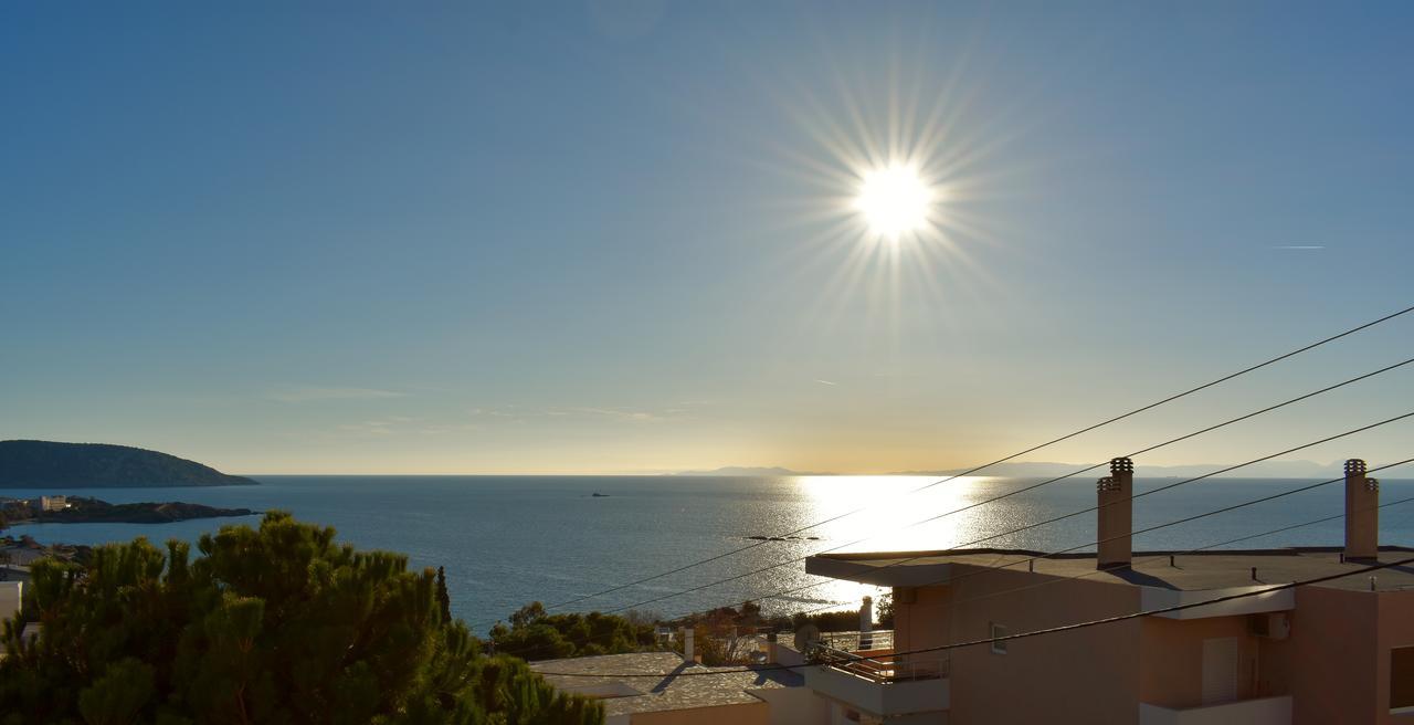El Mar, 2 Bdr Seaview Apartment, 7 Min From Beach Lagonisi Exteriör bild