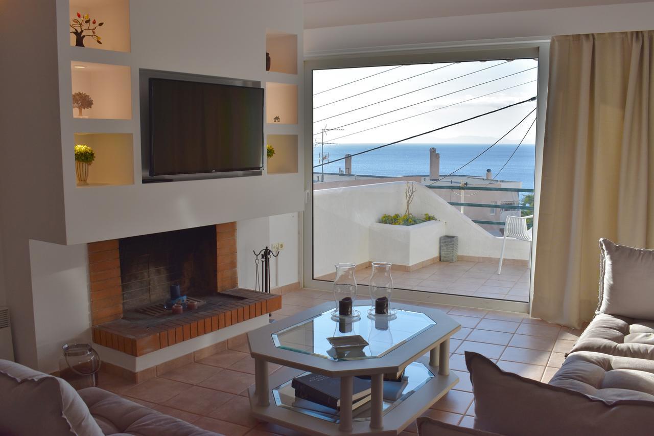 El Mar, 2 Bdr Seaview Apartment, 7 Min From Beach Lagonisi Exteriör bild